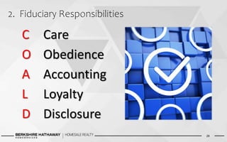 2. Fiduciary Responsibilities
28
C Care
O Obedience
A Accounting
L Loyalty
D Disclosure
 
