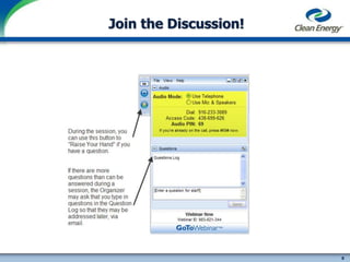 8
cleanenergyfuels.com
Join the Discussion!
 