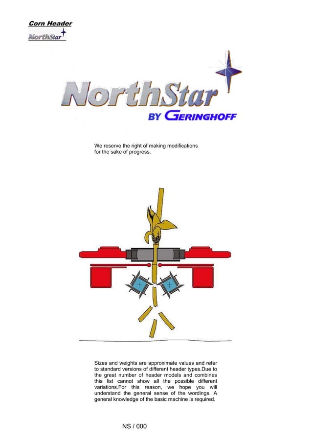 Geringhoff North Star operating instructions manual | PDF