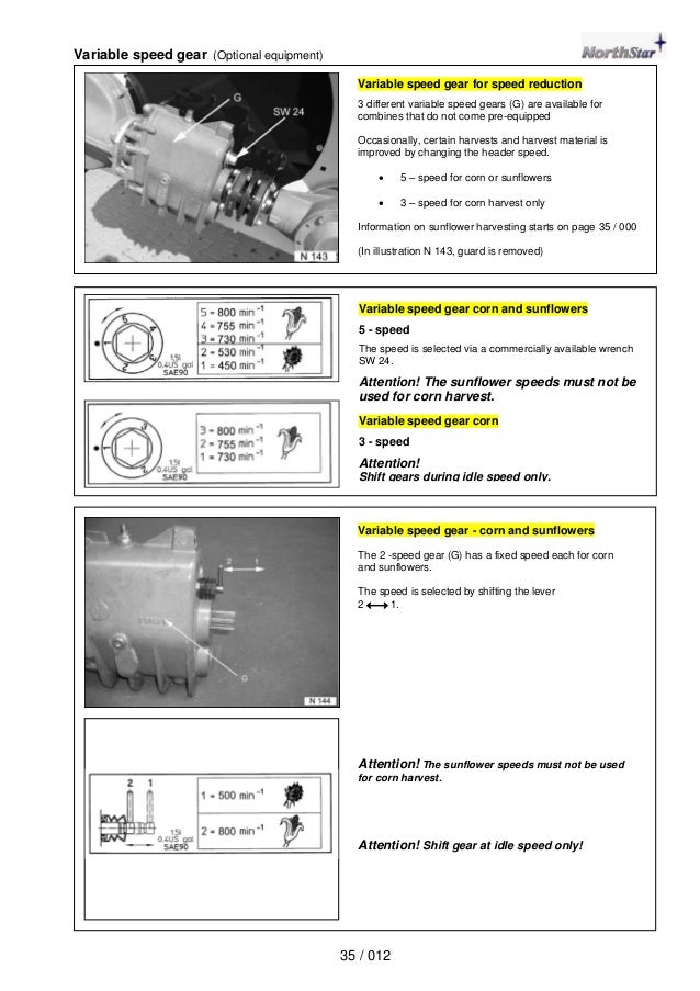 Geringhoff North Star operating instructions manual