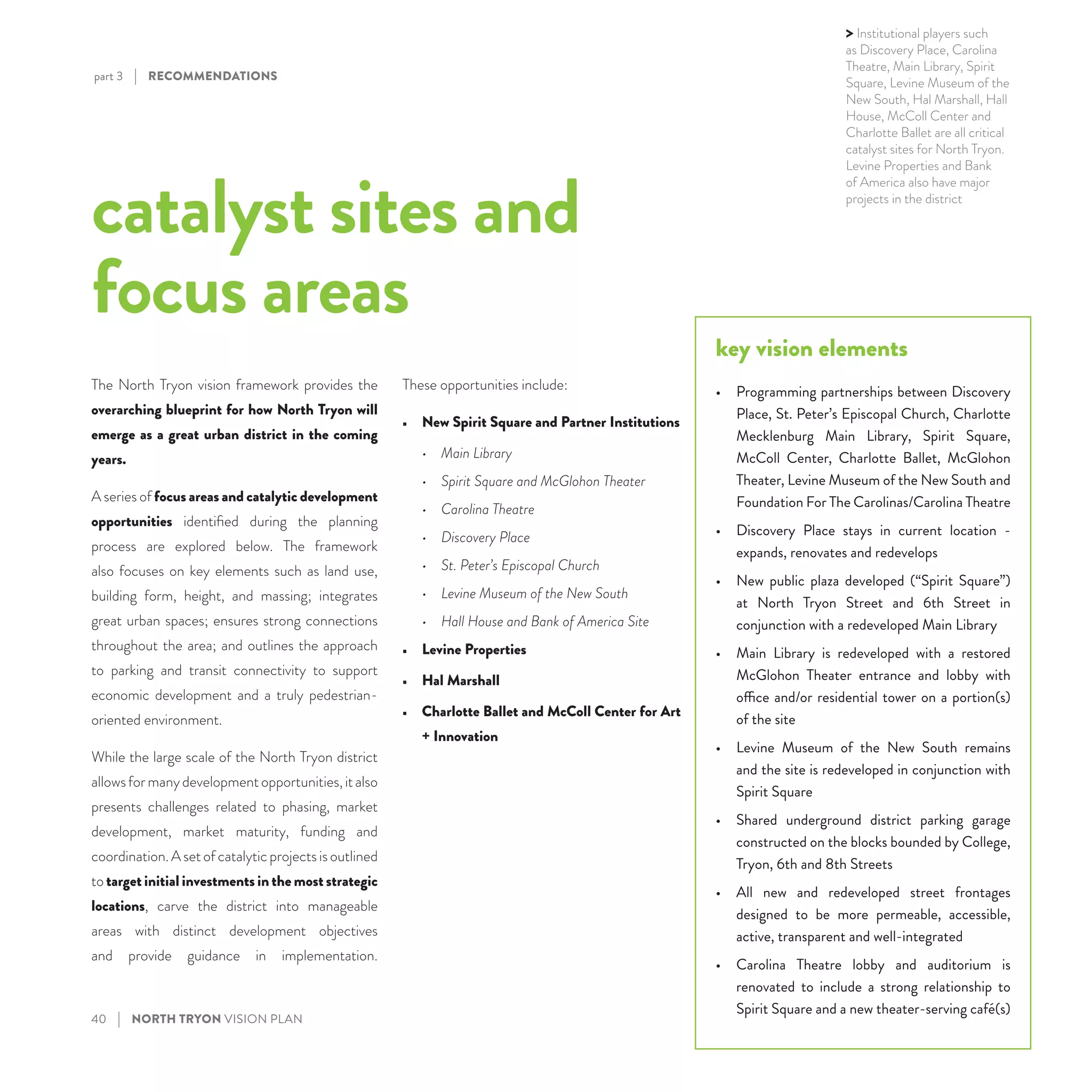 North Tryon Vision Plan | PDF