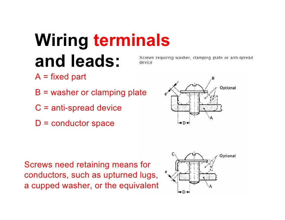 NEC 110.14 (A) Upturned lugs Electrician Talk