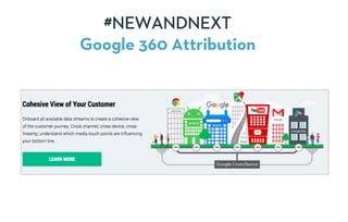 #NEWANDNEXT
Google 360 Attribution
 