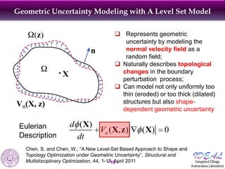 Robust Shape and Topology Optimization - Northwestern | PPT