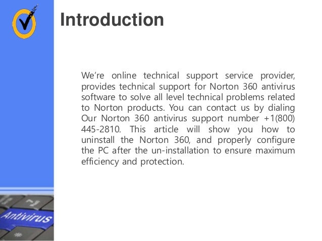 Norton antivirus technical support phone number