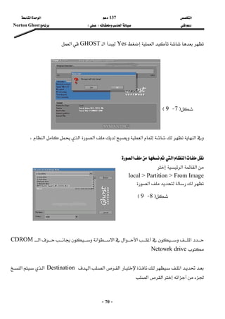 ‫א‬137 ‫א‬‫א‬ 
‫א‬FE Norton Ghost
-70-
‫א‬Yes‫א‬GHOST‫א‬ 
 
 
 
 
 
 
 
 
 
‫א‬‫א‬‫א‬‫א‬،‫א‬ 
 
‫א‬‫א‬‫א‬ 
‫א‬‫א‬
local > Partition > From Image
‫א‬ 
 
 
 
 
 
‫א‬‫א‬‫א‬‫א‬‫א‬‫א‬CDROM
Netowrk drive 
 
‫א‬‫א‬‫א‬‫א‬Destination‫א‬‫א‬
‫א‬‫א‬‫א‬ 
F7 J9E
F8 J9E
 