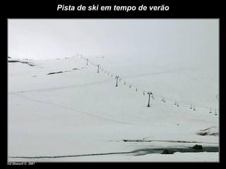 Pista de ski em tempo de verão 