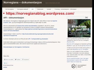 #hack4no - hack kulturarven!