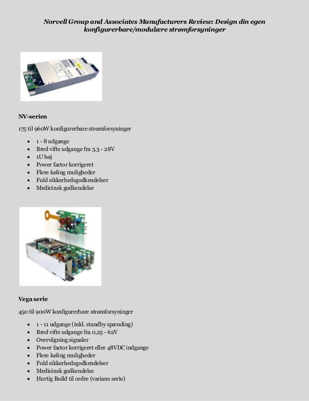 Norvell Group and Associates Manufacturers Review Design din egen