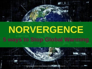 NORVERGENCE
DATA GATHERED FROM WWW.COWSPIRACY.COM/FACTS
5 ways to Stop Global Warming
 