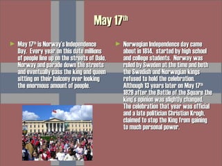 norway independence day from sweden