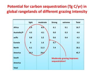 Promoting carbon sequestration and payment for ecosystem service schemes:The case for rangelands