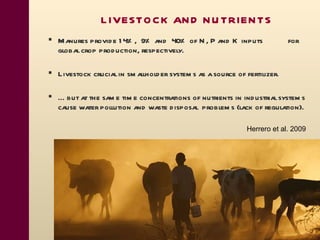 Meeting the rising demand for Animal Source Foods: Implications for land use and natural resource in the developing world