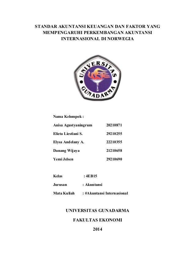 Standar Akuntansi Keuangan Dan Faktor Faktor Yang Mempengaruhi Perkem