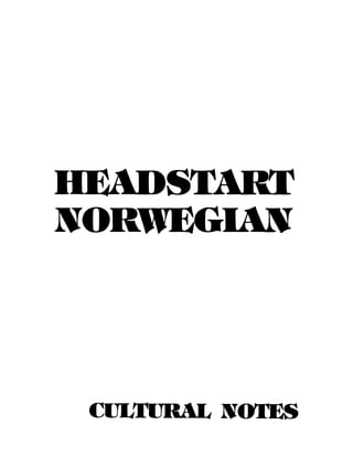Learn Norwegian - FSI Headstart Course