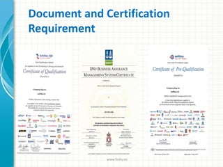 Document and Certification
Requirement
www.finity.no
 