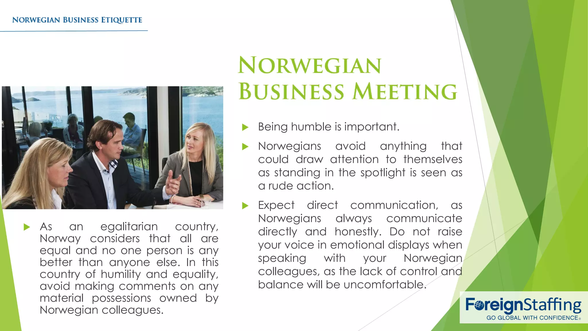 Norwegian Business Etiquette | PPT