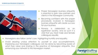Norwegian Business Etiquette | PDF