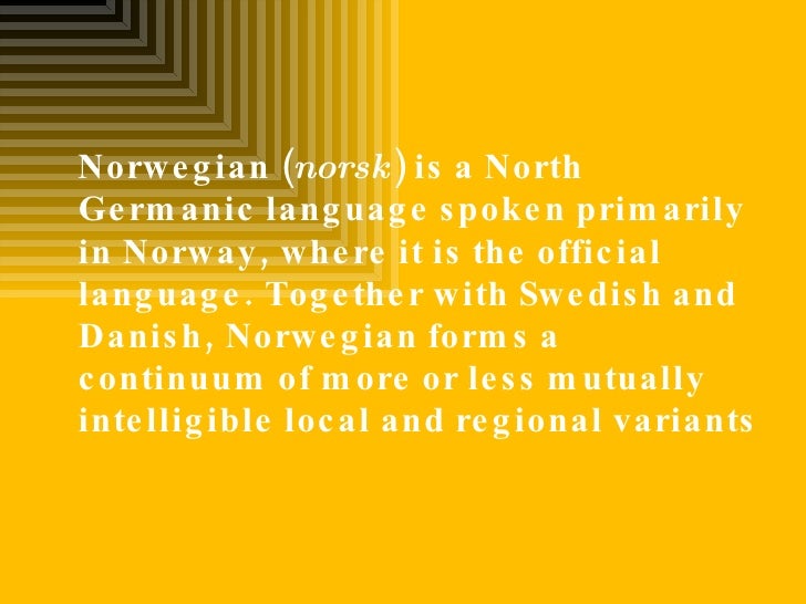 Norwegian Language