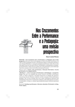 Entre Margens, PDF, Pedagogia