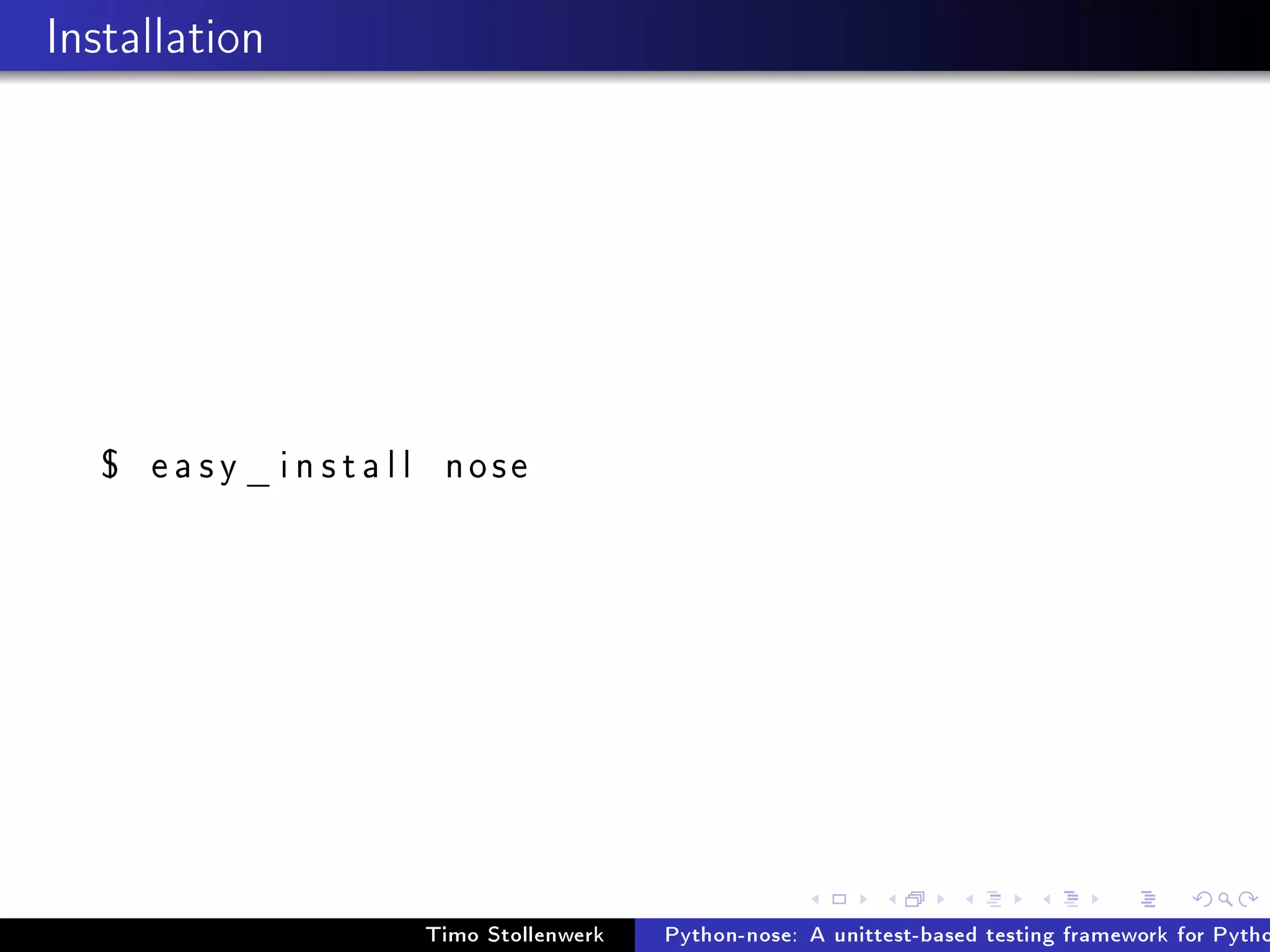 Python-nose: A unittest-based testing framework for Python that makes ...