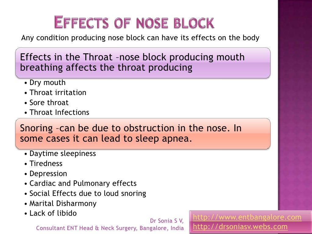 Nose block Causes,CuresENT Doctor Bangalore