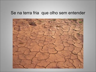 Se na terra fria  que olho sem entender 