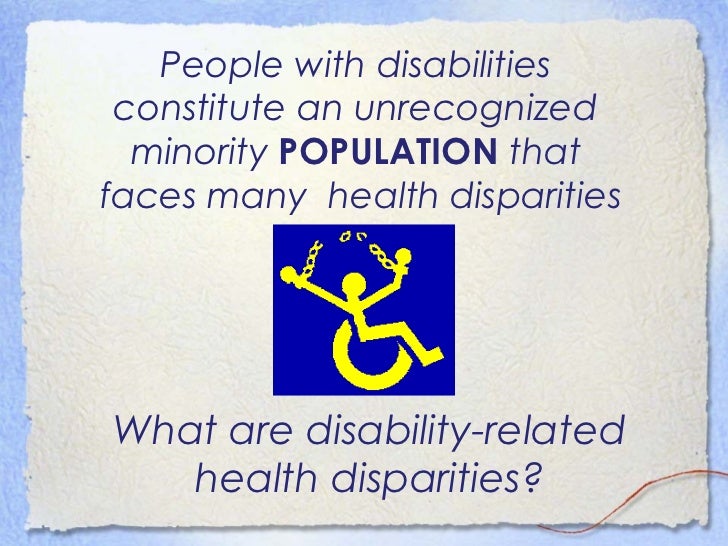 Nosek, women with disabilities and health disparities, for medical st…