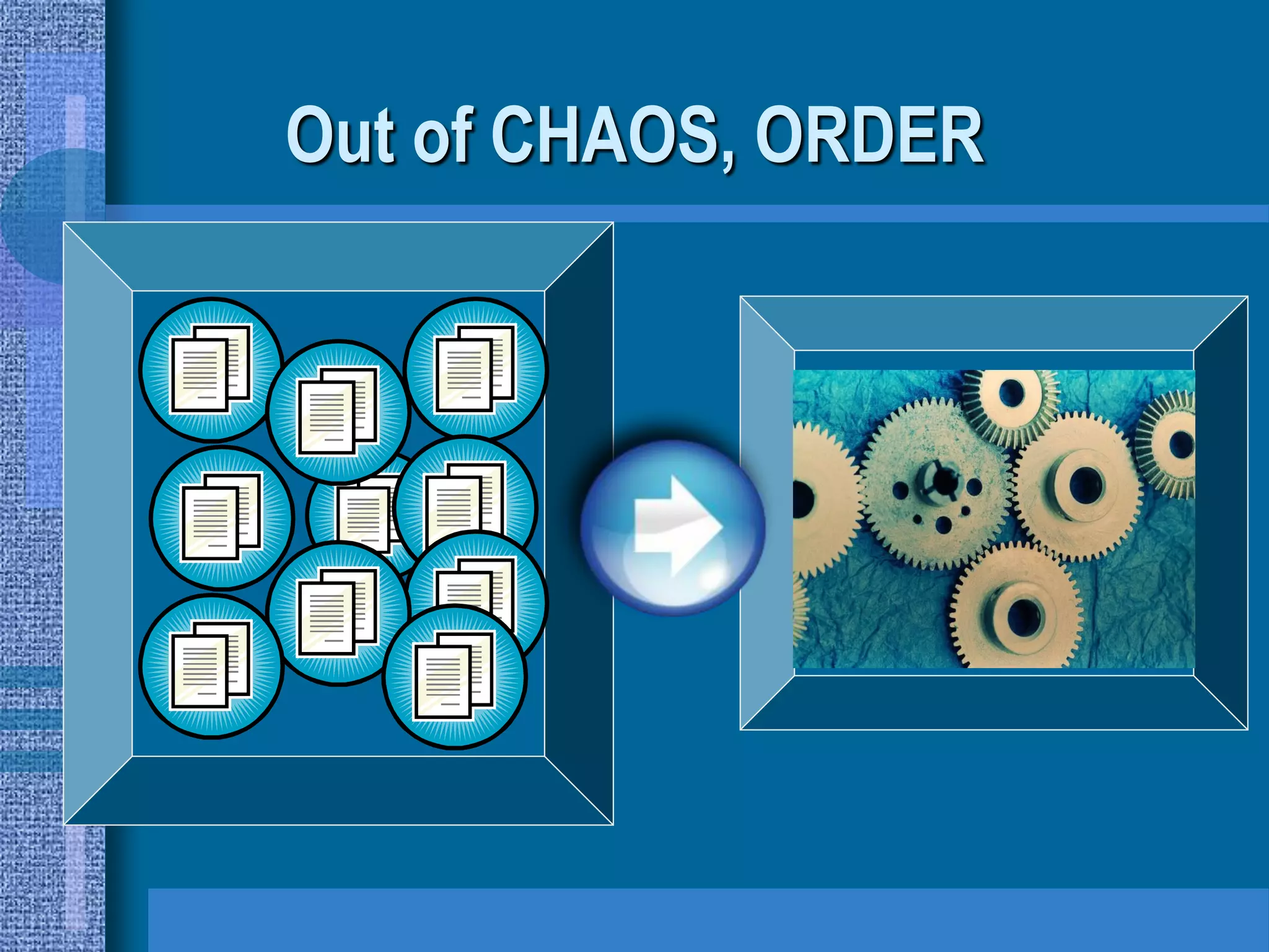Out of CHAOS, ORDER
 