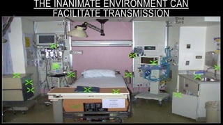 THE INANIMATE ENVIRONMENT CAN
FACILITATE TRANSMISSION
 