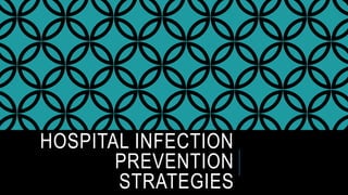 HOSPITAL INFECTION
PREVENTION
STRATEGIES
 