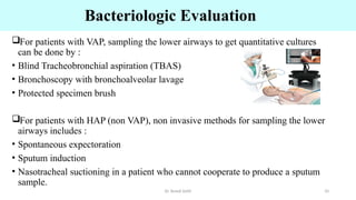 Vap Sample Nosocomial Pneumonia ( HOSPITAL ACQUIRED PNEUMONIA) | PPTX