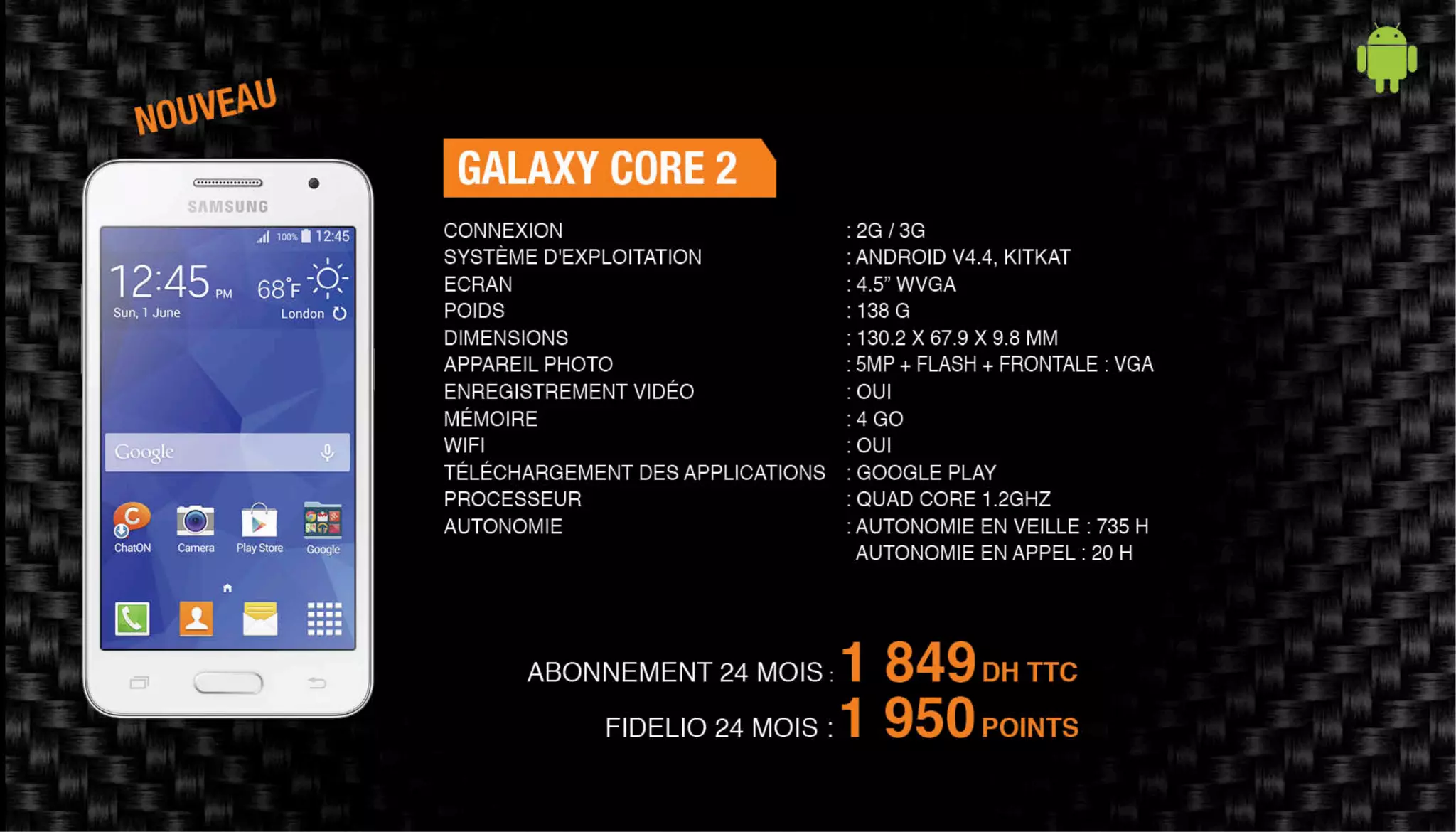 Nos offres Smartphones & Tablettes - Novembre 2014