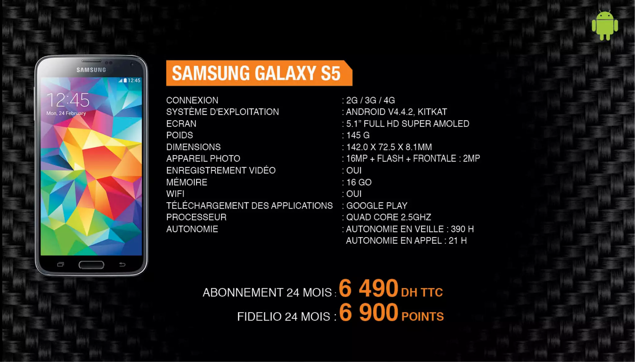 Nos offres Smartphones & Tablettes - Novembre 2014