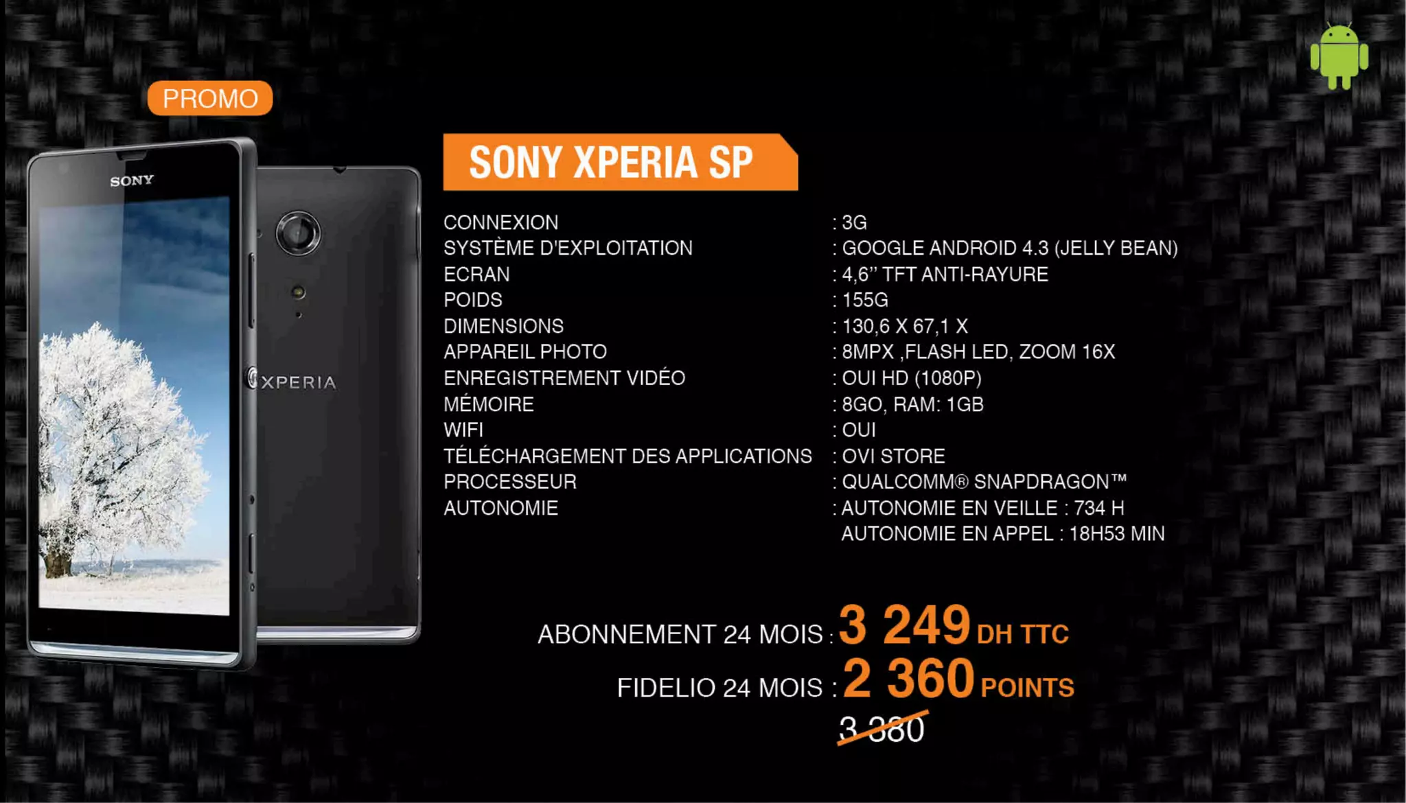 Nos offres Smartphones & Tablettes - Novembre 2014