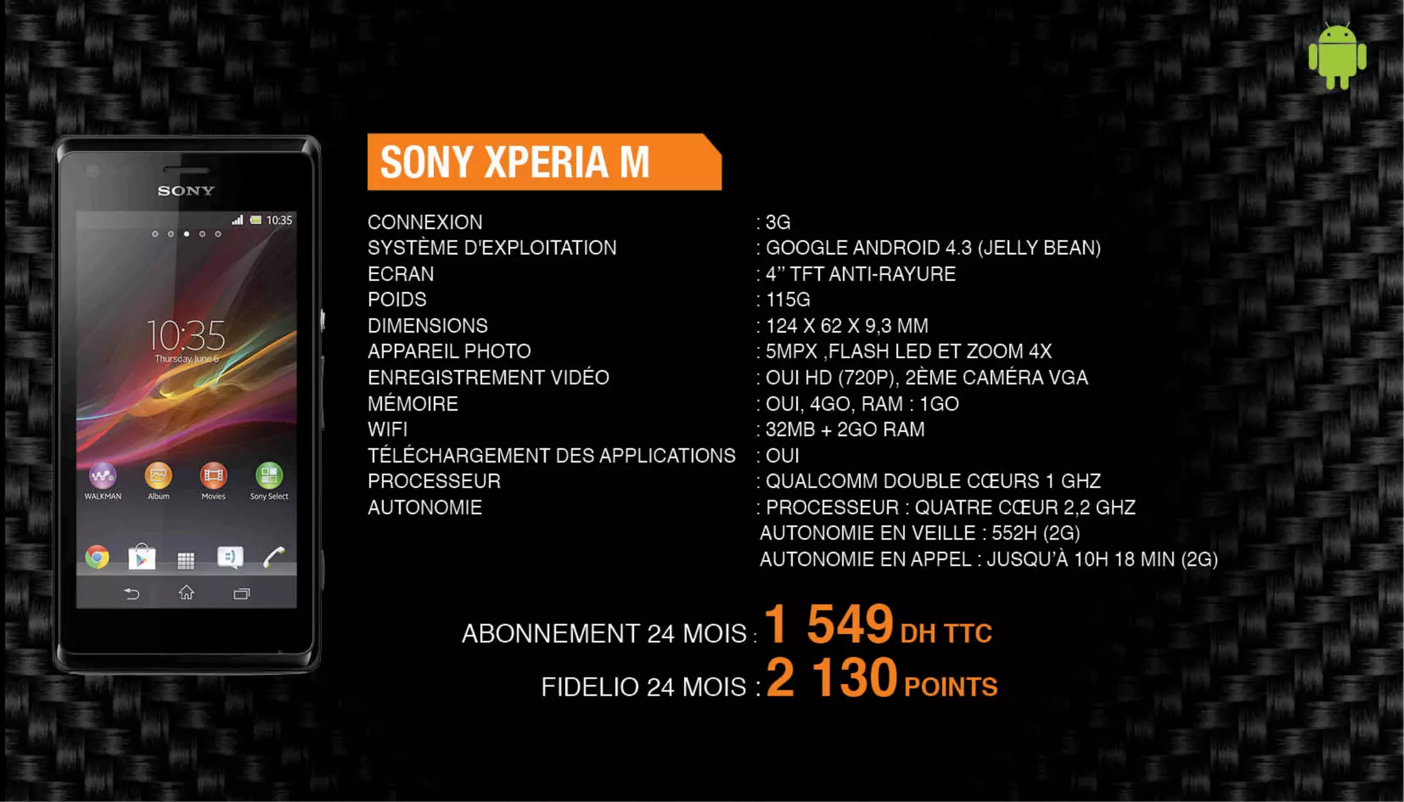 Nos offres Smartphones & Tablettes - Novembre 2014