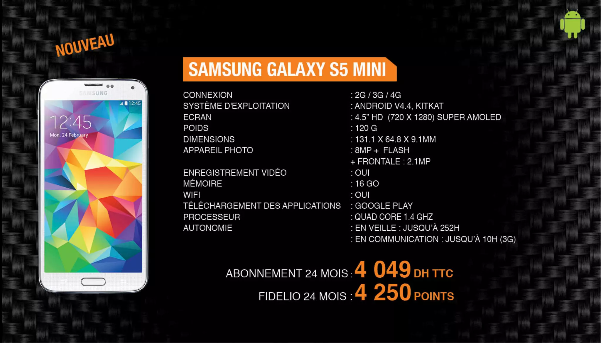 Nos offres Smartphones & Tablettes - Novembre 2014