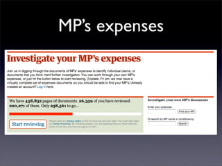 MP’s expenses
 
