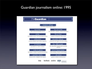 Guardian journalism online: 1995
 
