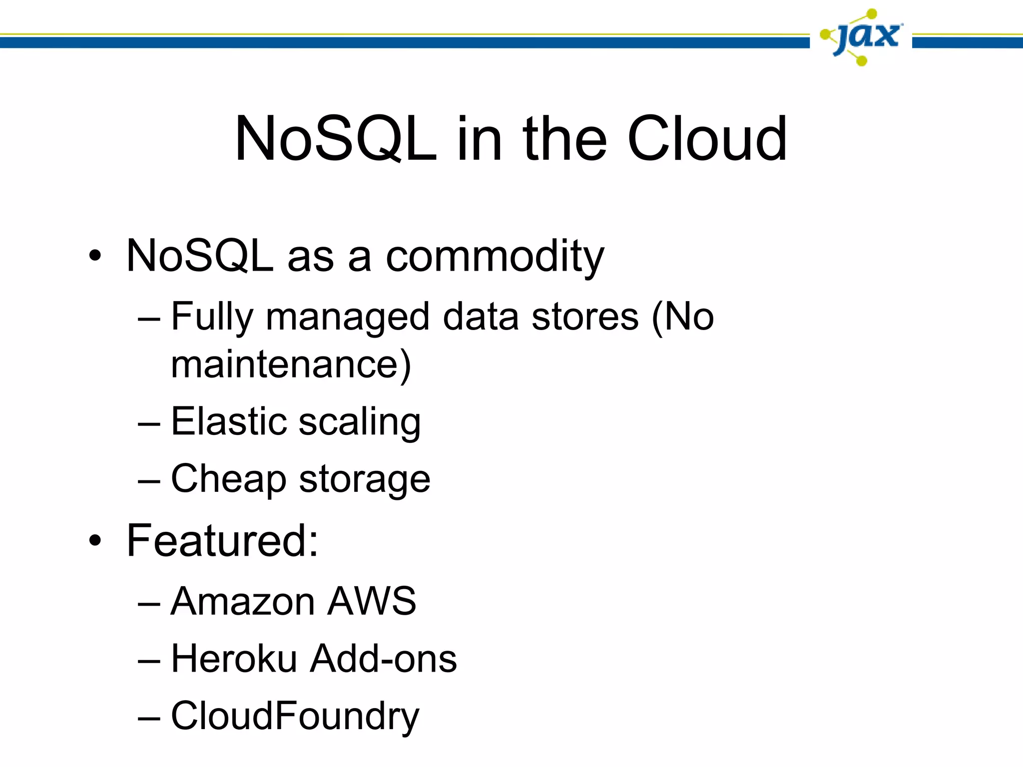 The Rise of NoSQL and Polyglot Persistence | PPTX