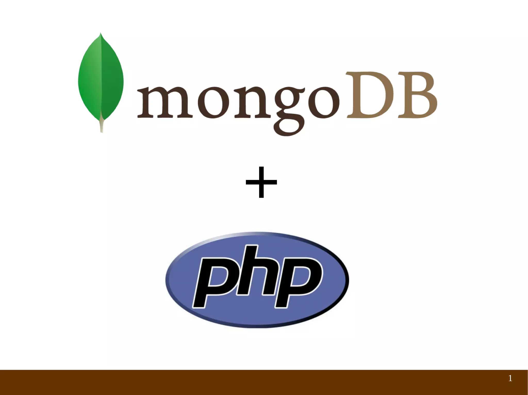 MongoDB & PHP | PPT