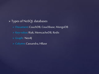 Nosql Introduction, Basics | PPTX | Databases | Computer Software and ...