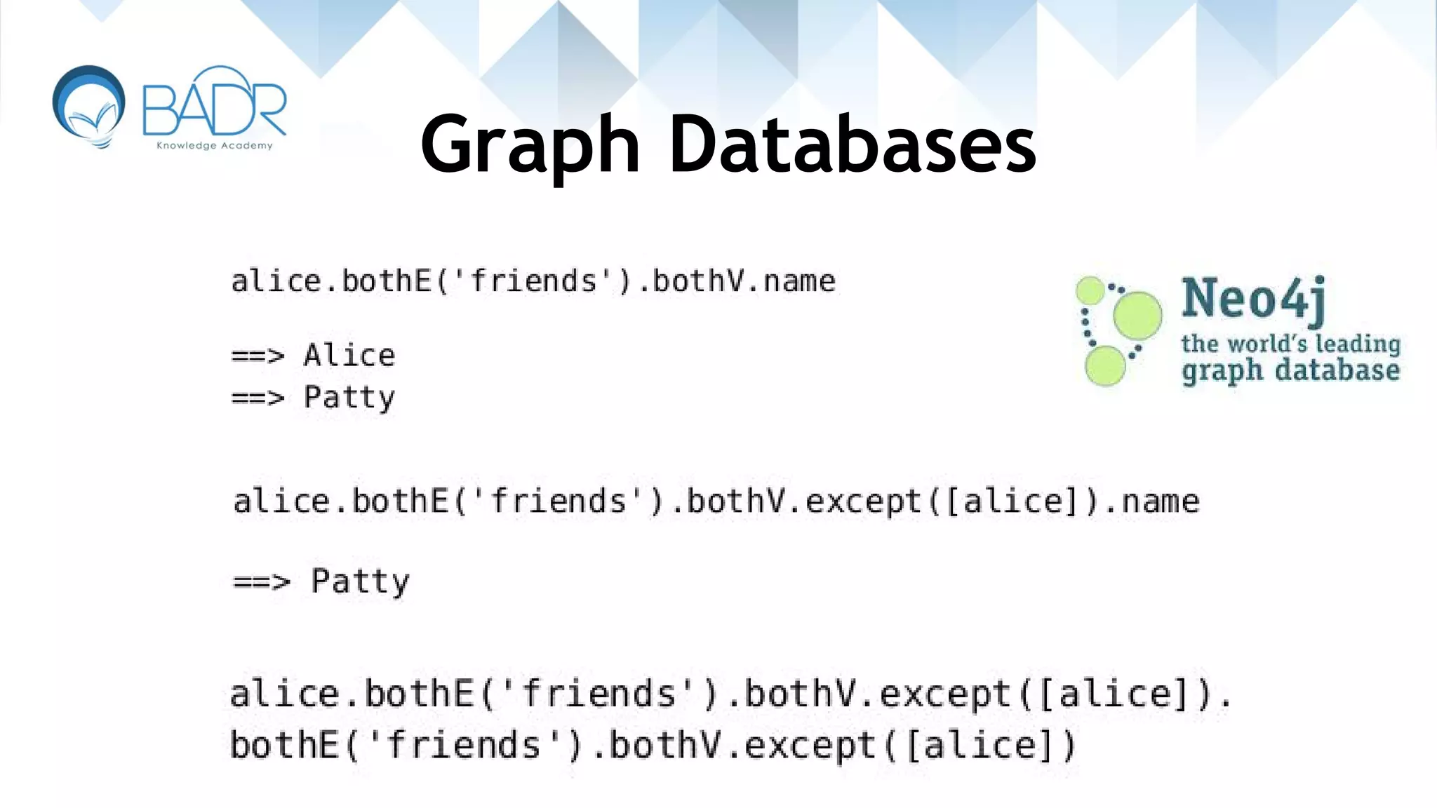 Graph Databases
 