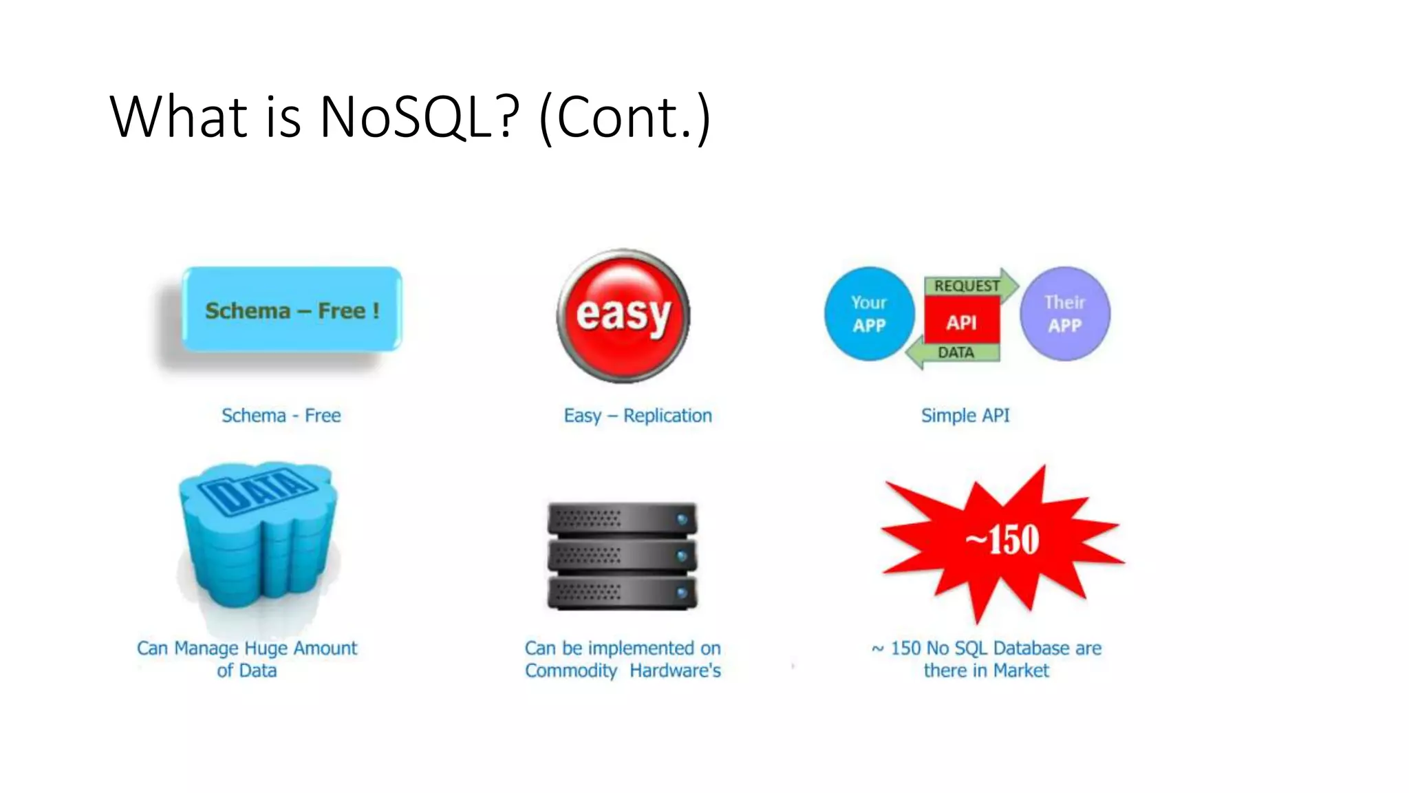 What is NoSQL? (Cont.)
 