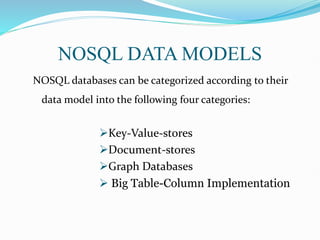 Presentation on NoSQL Database related RDBMS | PPT