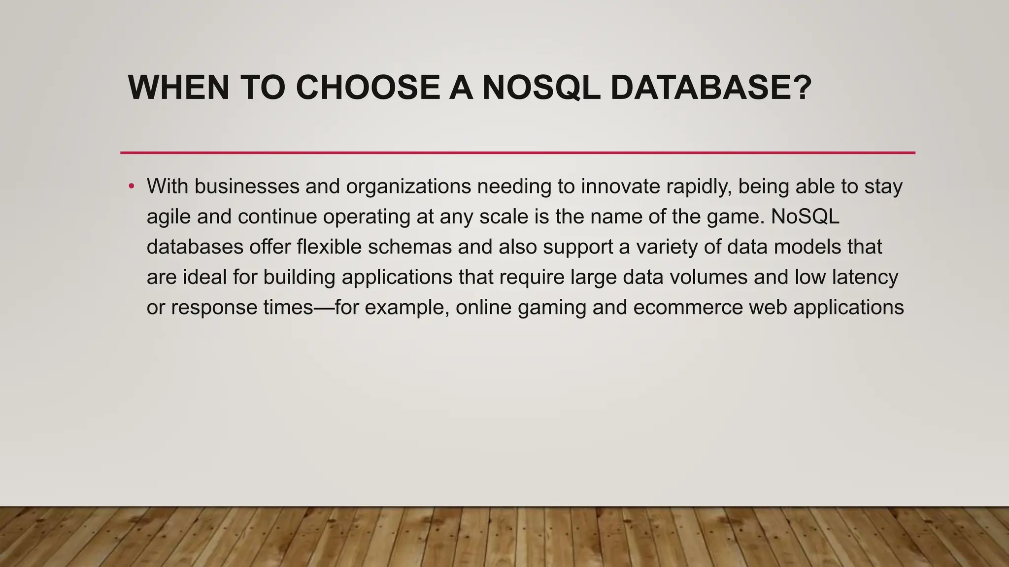 Introduction to NoSQL database technology | PPT
