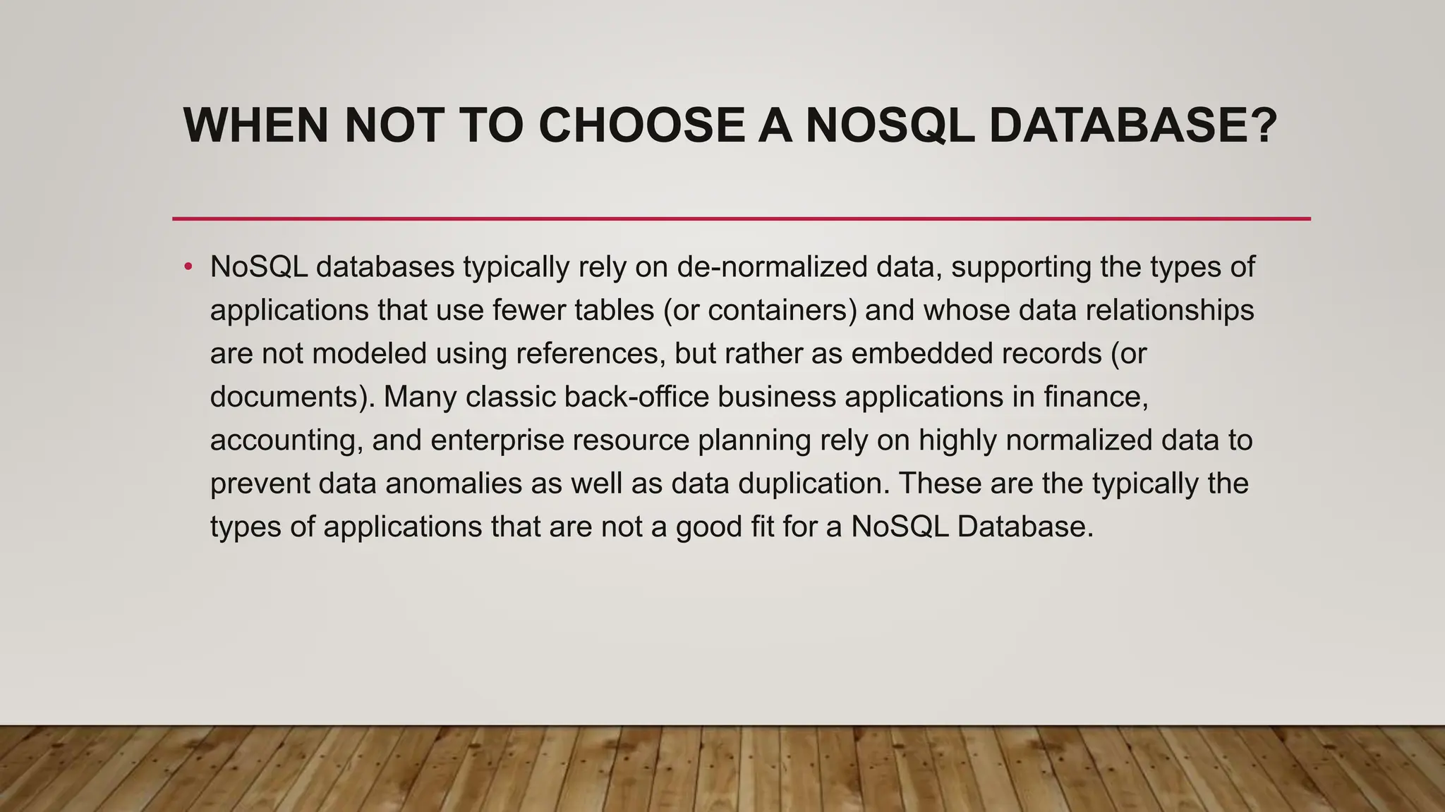 Introduction to NoSQL database technology | PPTX | Databases | Computer ...