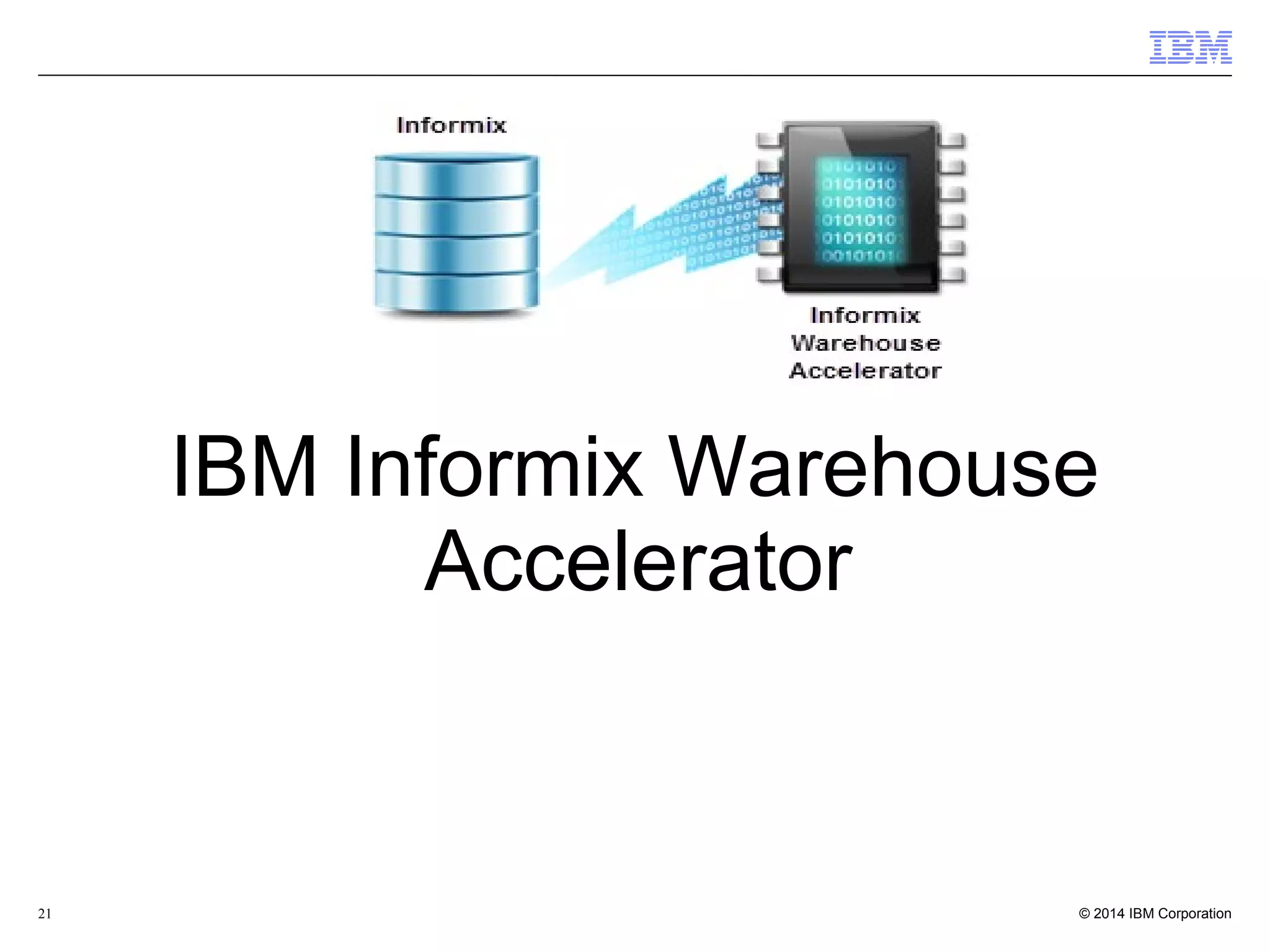 21 IBM Informix Warehouse Accelerator 
