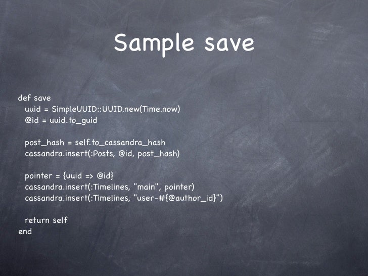 Cassandra and Rails at LA NoSQL Meetup