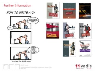 Further Information




           2012 © Trivadis
47
           NoSQL Databases for Implementing Data Services – Should I Care?
           10.10.2012
 